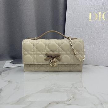 Colestore Dior My Dior Mini Bag Two-Tone Trench and Biscuit Cannage Lambskin 21 x 11.5 x 4.5 cm