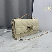 Colestore Dior My Dior Mini Bag Two-Tone Trench and Biscuit Cannage Lambskin 21 x 11.5 x 4.5 cm - 3