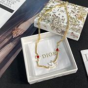 Colestore Dior Dioramour Doves & Roses Necklace Gold-Finish Metal and Multicolor Lacquer - 6