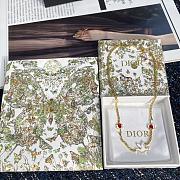 Colestore Dior Dioramour Doves & Roses Necklace Gold-Finish Metal and Multicolor Lacquer - 2