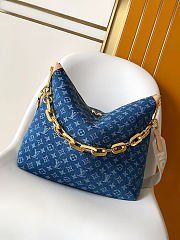 Colestore  Louis Vuitton Coussin Hobo MM Blue Denim 38 x 33 x 10 cm - 1