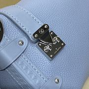 Colestore Louis Vuitton Side Trunk PM Blue Grained calf leather 19 x 12.5 x 7.5 cm - 3