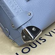 Colestore Louis Vuitton Side Trunk PM Blue Grained calf leather 19 x 12.5 x 7.5 cm - 2