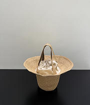 Colestore The Row Sol Raffia Top Handle Bag 40x17x18.5cm - 1