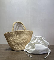 Colestore The Row Sol Raffia Top Handle Bag 40x17x18.5cm - 4
