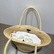 Colestore The Row Sol Raffia Top Handle Bag 40x17x18.5cm - 3