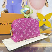Colestore Louis Vuitton Pochette Cosmétique PM Fuschia Denim 19 x 12 x 6 cm - 5