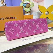Colestore Louis Vuitton Pochette Cosmétique PM Fuschia Denim 19 x 12 x 6 cm - 3