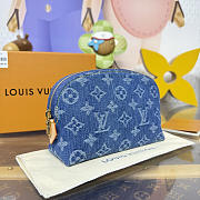 	 Colestore Louis Vuitton Pochette Cosmétique PM Blue Denim 19 x 12 x 6 cm - 6
