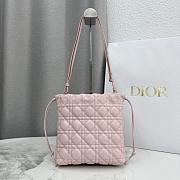 Colestore Dior Adiorable Mini Bucket Bag Soupir Pink Cannage Lambskin 20 x 22 x 5.5 cm - 2