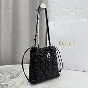 Colestore Dior Adiorable Mini Bucket Bag Black Cannage Lambskin 20 x 22 x 5.5 cm - 2