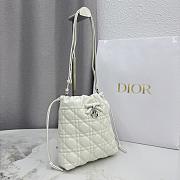 Colestore Dior Adiorable Mini Bucket Bag Latte Cannage Lambskin 20 x 22 x 5.5 cm - 3