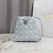 Colestore Dior Adiorable Mini Bucket Bag Ice Blue Cannage Lambskin 20 x 22 x 5.5 cm - 2