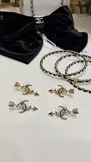 Colestore Chanel STUD EARRINGS   Metal  Gold /Silver - 1