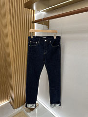 Colestore  Dior Boyfriend Jeans Blue Cotton Denim with Dior Oblique  Interior - 1