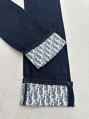 Colestore  Dior Boyfriend Jeans Blue Cotton Denim with Dior Oblique  Interior - 6