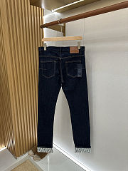Colestore  Dior Boyfriend Jeans Blue Cotton Denim with Dior Oblique  Interior - 4