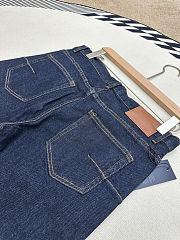 Colestore  Dior Boyfriend Jeans Blue Cotton Denim with Dior Oblique  Interior - 3
