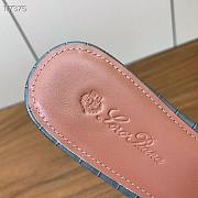 Colestore  Loro Piana Summer Charms Sandal Crocodile Leather Gray - 6