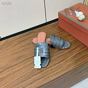 Colestore  Loro Piana Summer Charms Sandal Crocodile Leather Gray - 3