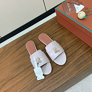 Colestore  Loro Piana Summer Charms Sandal Crocodile Leather Light Pink - 4