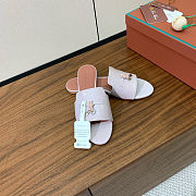 Colestore  Loro Piana Summer Charms Sandal Crocodile Leather Light Pink - 3