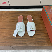 Colestore  Loro Piana Summer Charms Sandal Crocodile Leather White - 1