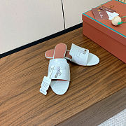 Colestore  Loro Piana Summer Charms Sandal Crocodile Leather White - 4