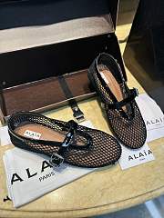 Colestore Alaia Ballet Flats in Fishnet  Black - 4