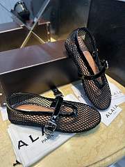 Colestore Alaia Ballet Flats in Fishnet  Black - 5