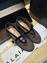 Colestore Alaia Ballet Flats in Fishnet  Black - 6