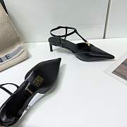 Colestore Celine Kitten T-Bar Strap Pump In Calfskin Black - 2