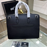 Colestore   Montblanc Large Briefcase in Sartorial Leather Black 39x30x5.5cm - 5