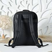 Colestore  Montblanc Large Backpack with 3 Compartments in Extreme Leather Black 44x32x15cm - 6