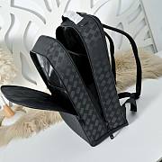 Colestore  Montblanc Large Backpack with 3 Compartments in Extreme Leather Black 44x32x15cm - 2