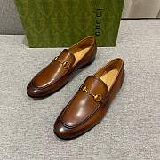 Colestore  Gucci Brown Leather Gucci Jordaan Loafer - 2