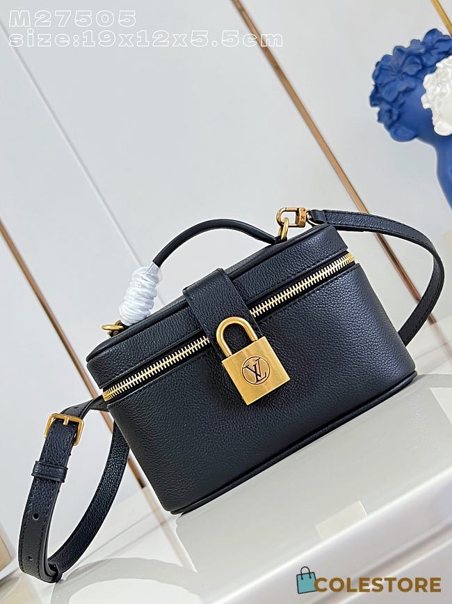 Colestore Louis Vuitton Low Key Vanity Bag Black Calfskin 19 x 12 x 5.5 cm - 1
