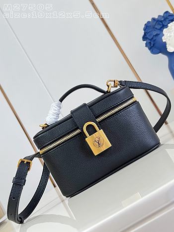 Colestore Louis Vuitton Low Key Vanity Bag Black Calfskin 19 x 12 x 5.5 cm