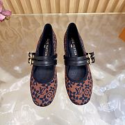 Colestore Louis Vuitton Bella Maryjane Ballet Flats Brown  Monogram Leopard - 5