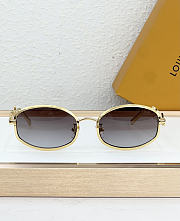 Colestore Louis Vuitton LV Script Round Eyeglasses Yellow - 4
