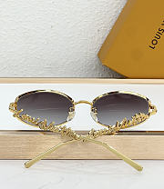 Colestore Louis Vuitton LV Script Round Eyeglasses Yellow - 2
