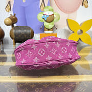Colestore Louis Vuitton Pochette Valley Denim Fuchsia 15x7x21cm - 5