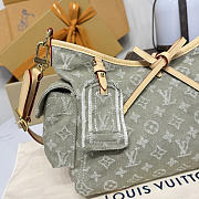 Colestore  Louis Vuitton Carryall Cargo PM Monogram Khaki Denim 33.5 x 23 x 15 cm - 5