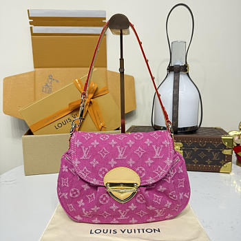 Colestore Louis Vuitton Sunset Bag Fuchsia Denim 27 x 18 x 3 cm