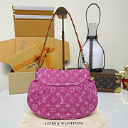 Colestore Louis Vuitton Sunset Bag Fuchsia Denim 27 x 18 x 3 cm - 6