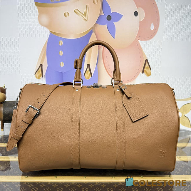 Colestore Louis Vuitton Keepall Bandoulière 50 Tan Waxy Calf Leather 50 x 29 x 23 cm - 1