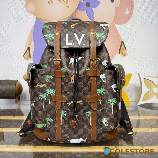 Colestore Louis Vuitton Christopher MM x The Darjeeling Limited Damier Other Brown 38 x 44 x 12.5 cm - 1