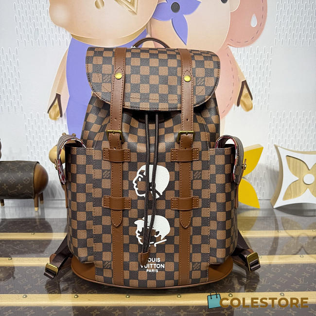 	 Colestore Louis Vuitton Christopher MM x NIGO Backpack 38x12.5x44cm - 1