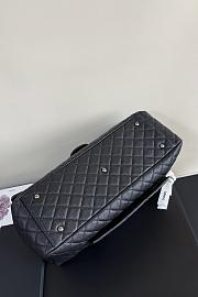 	 Colestore Chanel Maxi Classic Flap Bag in Grained Calfskin Black Silver-Tone Hardware 46.6x29x17cm - 5