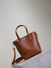 Colestore YSL Saint Laurent Mini Toy SHOPPING SAINT LAURENT in box leather in Fox leather 18x17x8cm - 3